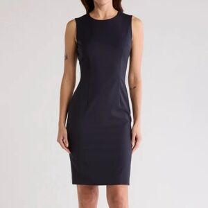 Hugo Boss Dajenata Navy Sheath Dress